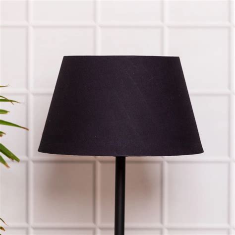 10" Drum Jute Black Lamp Shade - PineCraft