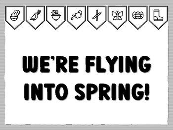 WE’RE FLYING INTO SPRING! Spring Bulletin Board Kit, Ready to print ...
