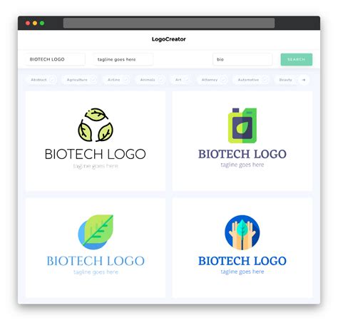 Biotech Logo Design 的图像结果