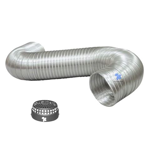 AMPEREUS Premium Aluminium Exhaust Duct Pipe with Cowl Cover for ...