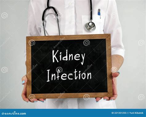 Kidney Infection Pyelonephritis Urinary Tract Infection. Attractive Woman Feel Backache Spine ...