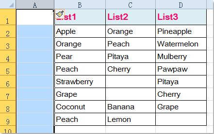 Image result for Excel Get Unique Values From Multiple Columns