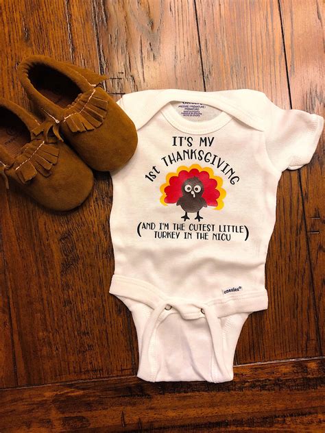 First Thanksgiving Onesie - Thanksgiving outfit baby girl ...