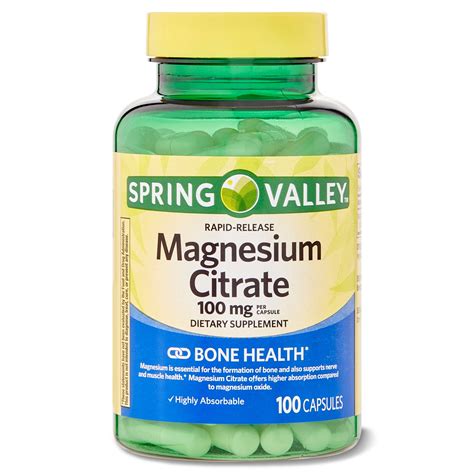 Buy Spring Valley Rapid-Release Magnesium Citrate Dietary Supplement ...