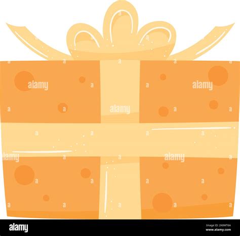 orange gift box present icon Stock Vector Image & Art - Alamy