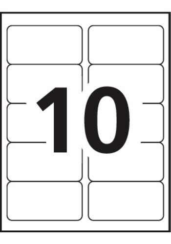 Avery® Shipping Labels - 5163 - Template - 10 labels per sheet