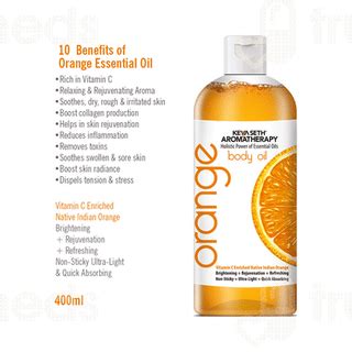 Keya Seth Aromatherapy Orange Body Oil 400ml - Uses, Side Effects ...
