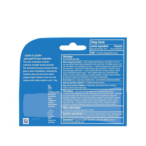 Clean Clear Persa-Gel 10 – Tratamiento de manchas para el acné con ...