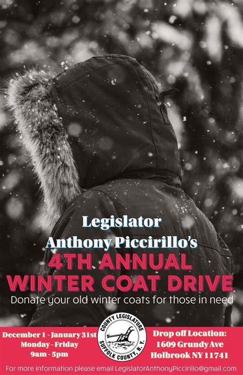 Winter Coat Drive, 1609 Grundy Avenue Holbrook NY 11741 , 31 January ...