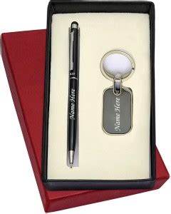 UJJi Name Print Combo in Pen with Stylus for Touch Keychain and Pen ...