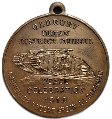 Medal - Peace Celebrations 1919 (Oldbury Urban District Council ...