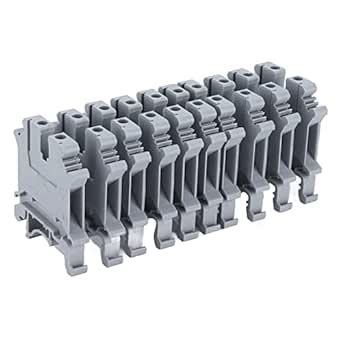 Ubervia® DIN Rail Mount Terminals, 800V 41A Good Conductivity Screw ...