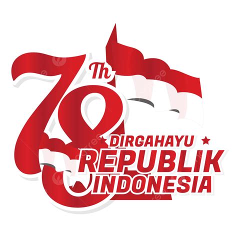 Happy Republic Of Indonesia 78 Years Of Independence Clipart Design ...