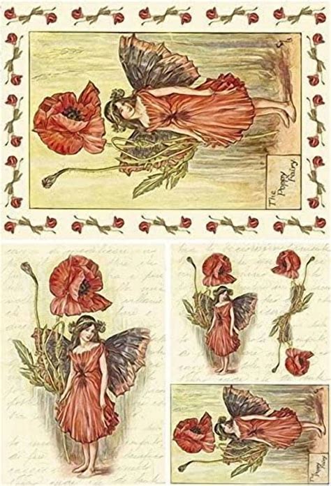 European Excellency, Vintage Floral Decoupage Paper for Furniture and ...