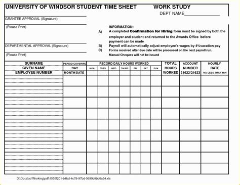 Printable Time Study Sheets at Karen Blake blog