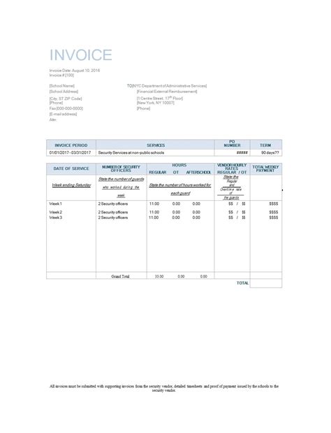 Image result for Service Invoice Examples
