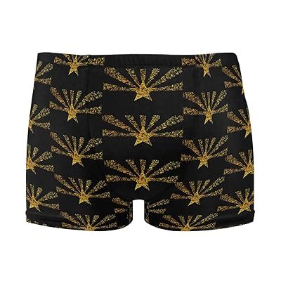 Buy Arizona State Flag Gold Mens Jammer Swimsuit Solid Square Leg ...