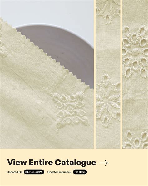 Buy Schiffli Fabric Online at Wholesale Price in India