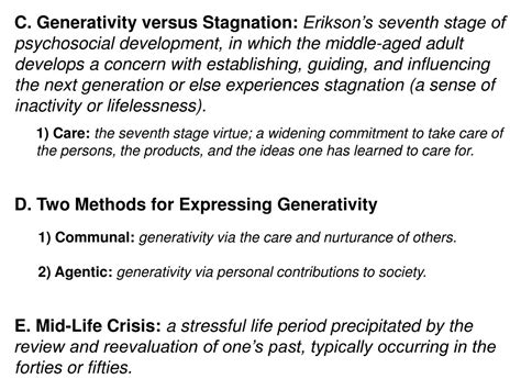 PPT - Erikson's Stages of Psychosocial Development in Life Transitions ...