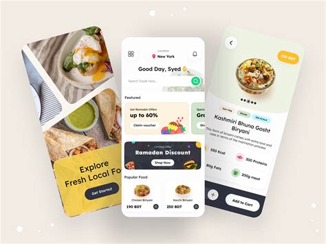 Food App Design designs, themes, templates and downloadable graphic ...