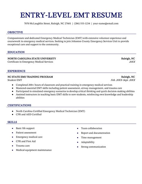 Sample Emt Midwife CV: Job Description, Sample & Guide