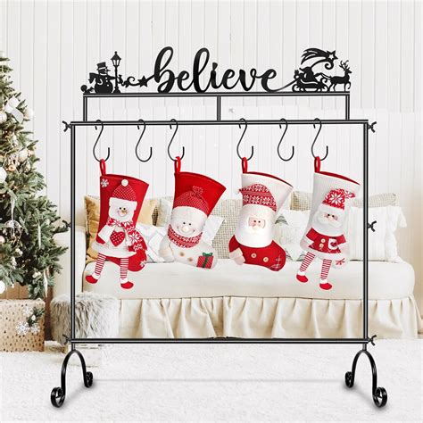 Floor Stocking Holder Stand Christmas Stocking Holder, Free Standing