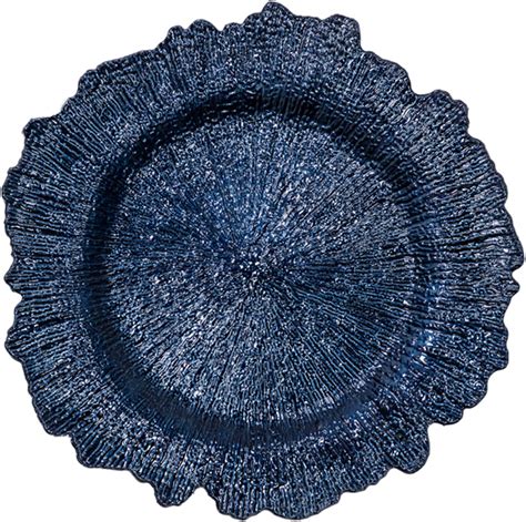 Amazon.com | RYR 13 Inch Blue Charger Plates Plastic Plate Chargers for ...