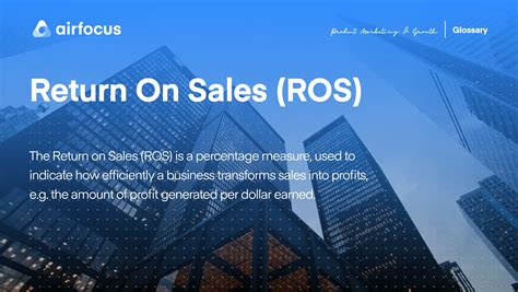 What Is Return on Sales (ROS)