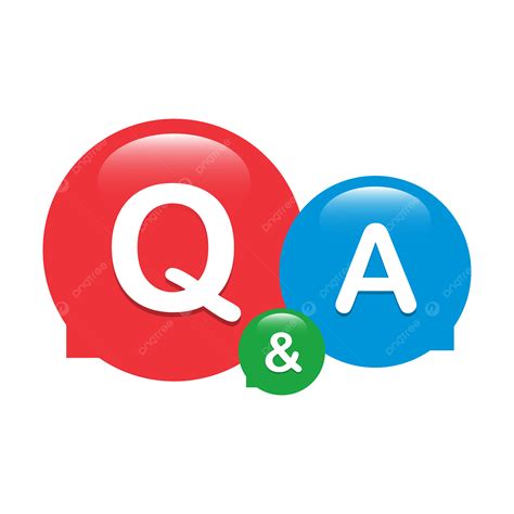 Colorful Q A Icon For Questions And Answers Communication Vector ...