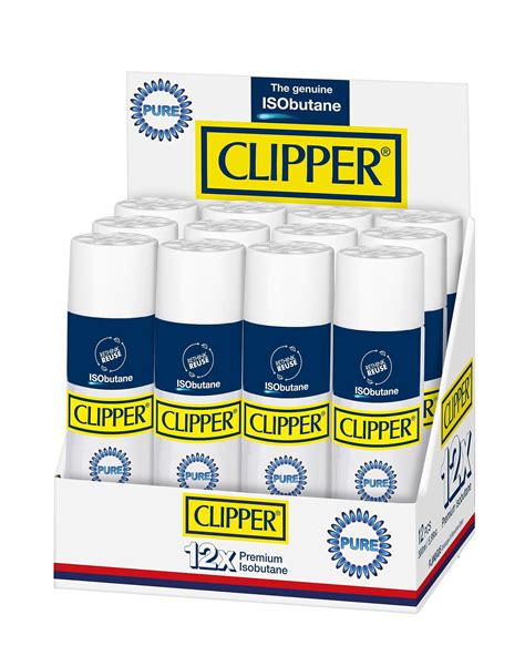 Amazon.com: Clipper 100% Isobutane Fuel | 300ml (10 oz.) 12X Refined ...