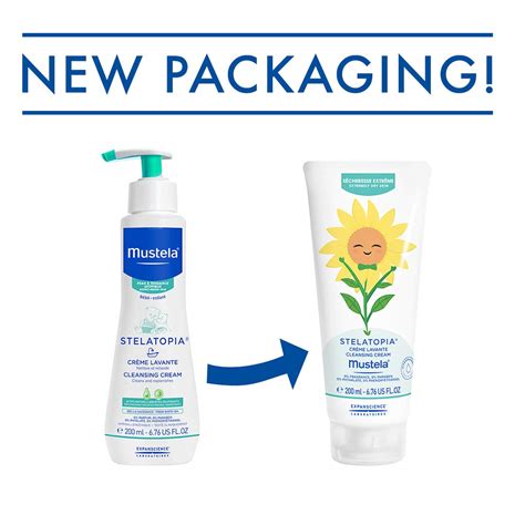 Mustela Stelatopia Cleansing Cream, Baby Wash, for Eczema-Prone Skin ...