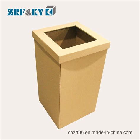 Custom Eco-Friendly Disposable Corrugated/Cardboard Waste Paper Bins ...