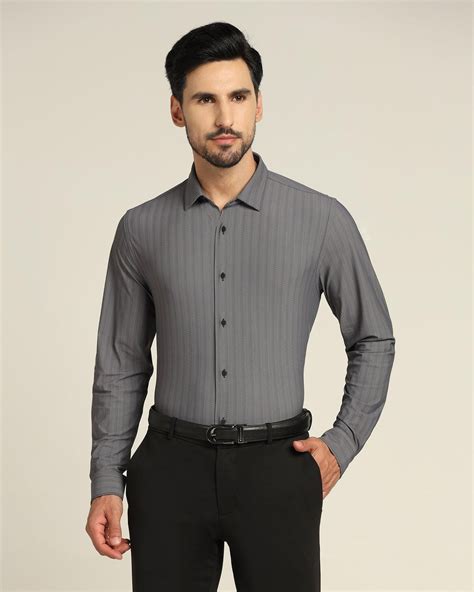 Buy Formal Black Solid Shirt from Otto Collection Online