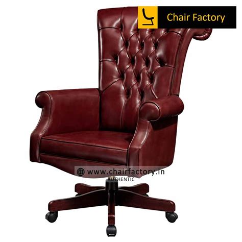 Triumph 100% Genuine Italian leather Chair | Chair Factory