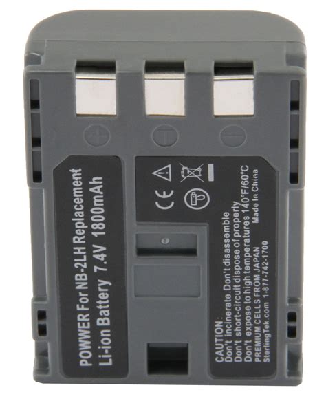 Kit Batteria+caricatore Per EOS 400D 350D 3pcs Nb 2lh Nb-2l Bp-2l5 ...