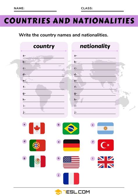 Countries Worksheet 的图像结果