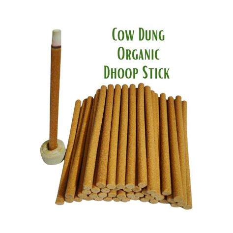 Premium Cow Dung Organic Dhoop Stick With Stand - OrganicBazar