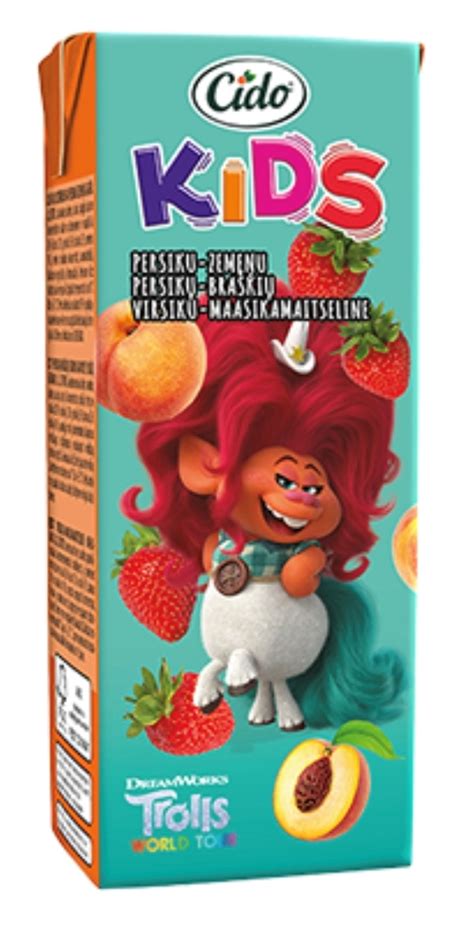 CIDO - Nectar TROLL peach, strawberry 0.2l (in box 18). The Jolly Grocer