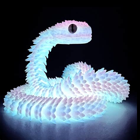 24in 3D Printed Snake Toys, Flexible 3D Printed Animal, Fidget ADHD ...