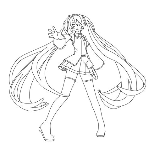Miku Coloring Pages at GetColorings.com | Free printable colorings ...