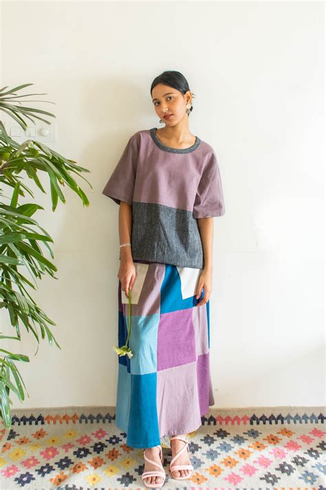 Mosaic Maxi Skirt with Pockets – Aadya Moda