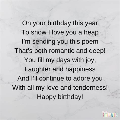 Happy Birthday Poems For Boyfriend