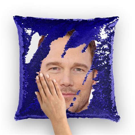 Chris Pratt Sequin Pillow Celebrity Pillow Cushions Cool - Etsy