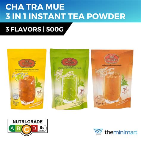 Cha Tra Mue 3in1 Milk Tea - Instant Thai Tea Powder, 500g Sachet ...