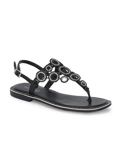 CARLO ROMANO GENUINE LEATHER FLAT STYLISH SANDAL FOR WOMEN – Carlo Romano