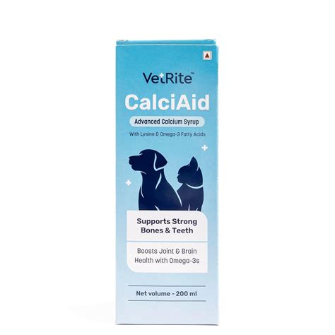VetRite by HUFT CalciAid Advanced Calcium Syrup for Pets – 200 ml ...
