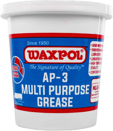 Waxpol AP-3 Lithium Multipurpose Grease NLGI-3 (1kg) (Long Lasting ...