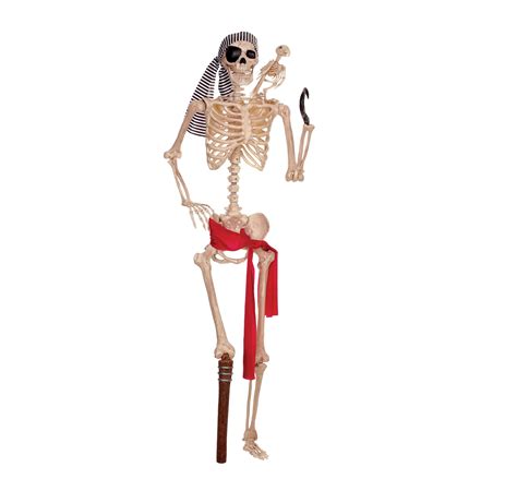 SKELETON LIFE-SIZE PEG LEG PIRATE