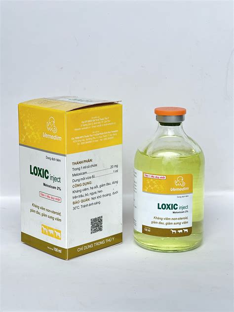 LOXIC INJECT MELOXICAM 2% - KHÁNG VIÊM NON - STEROID , GIẢM ĐAU , GIẢM ...
