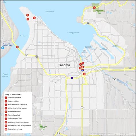Tacoma Washington Map - GIS Geography